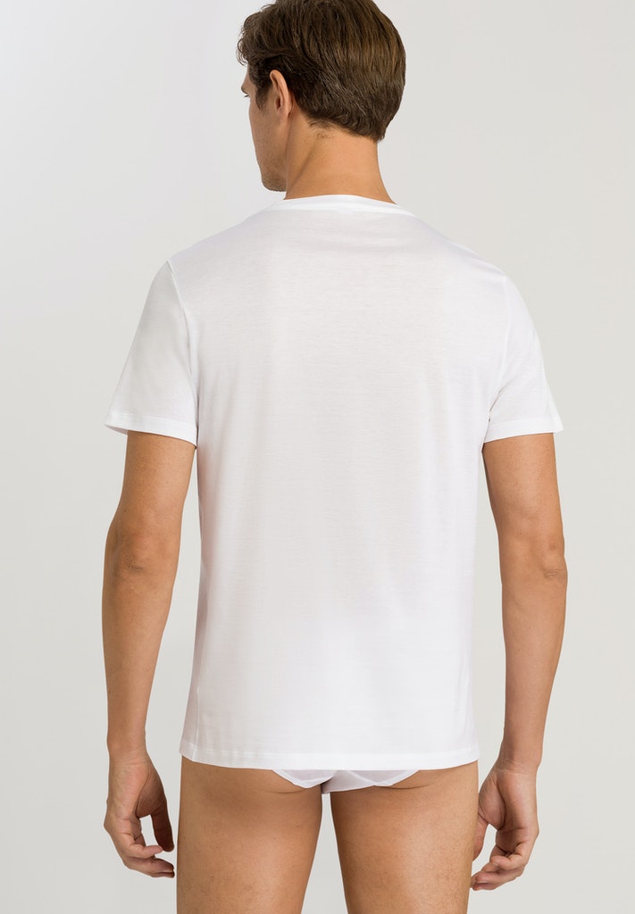HANRO Cotton Sporty Short Sleeve Shirt