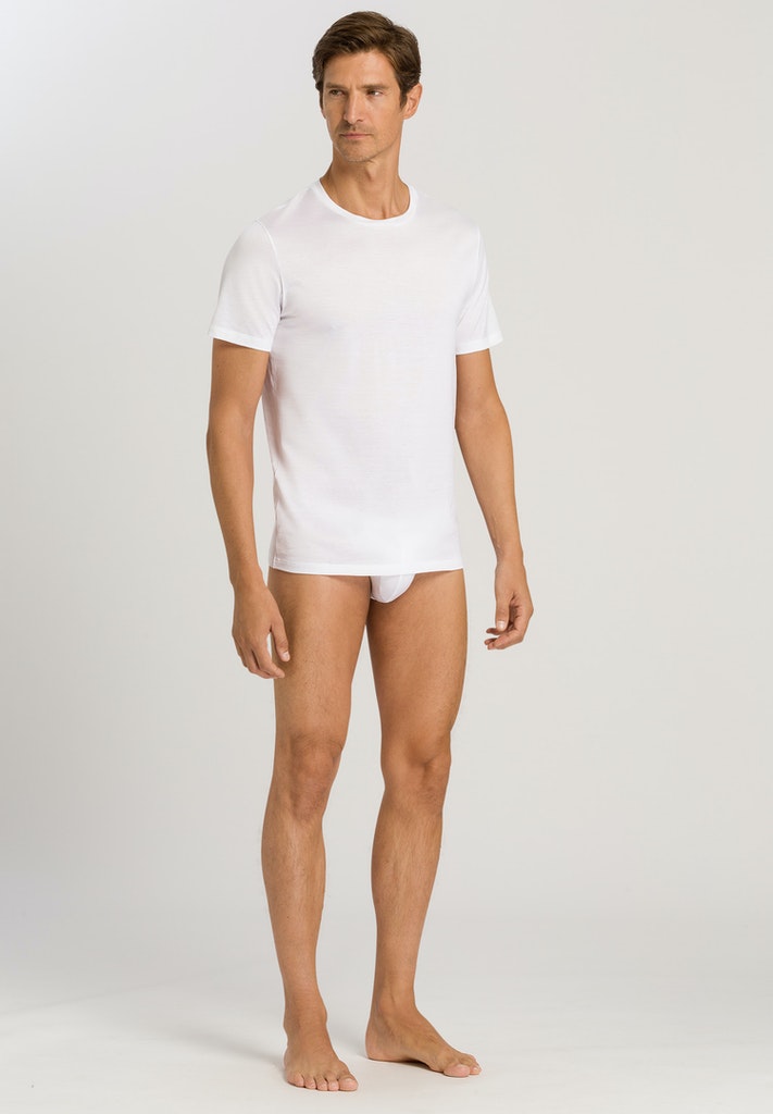HANRO Cotton Sporty Short Sleeve Shirt