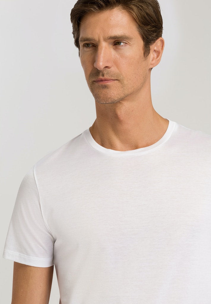 HANRO Cotton Sporty Short Sleeve Shirt