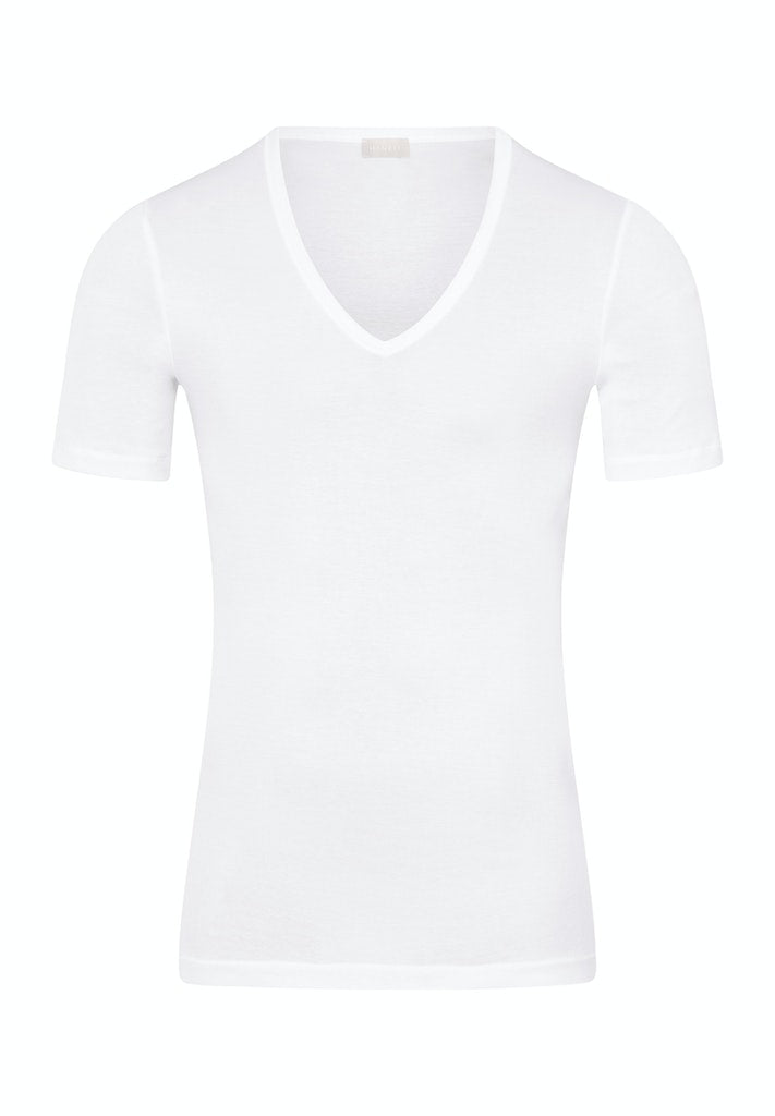 Cotton Pure V-Neck Shirt | HANRO