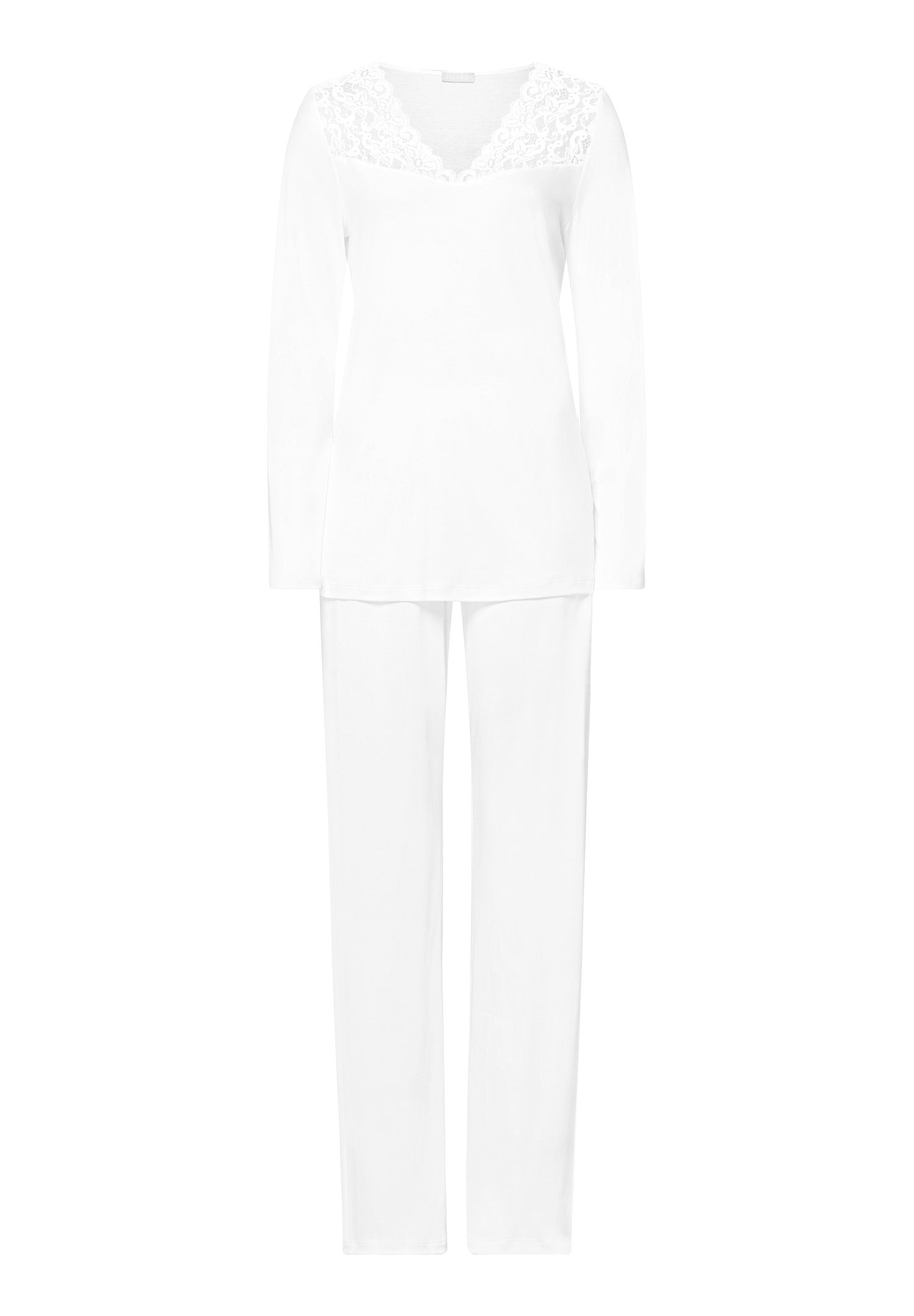 HANRO White Moments Long Sleeve Pyjamas