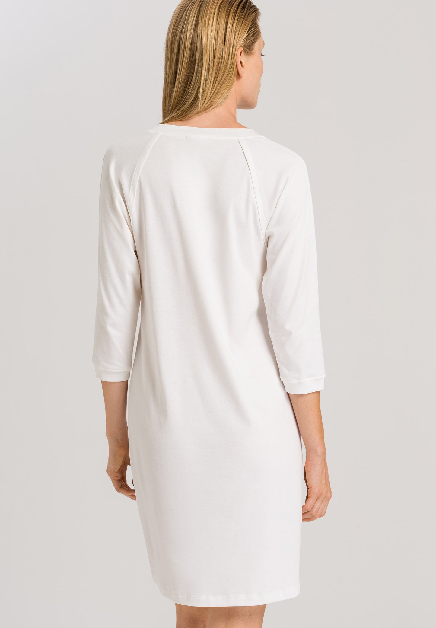 HANRO Off White Pure Essence 3/4 Sleeve Nightdress