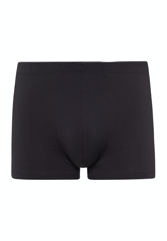 HANRO Coal Grey Cotton Superior Boxer Brief