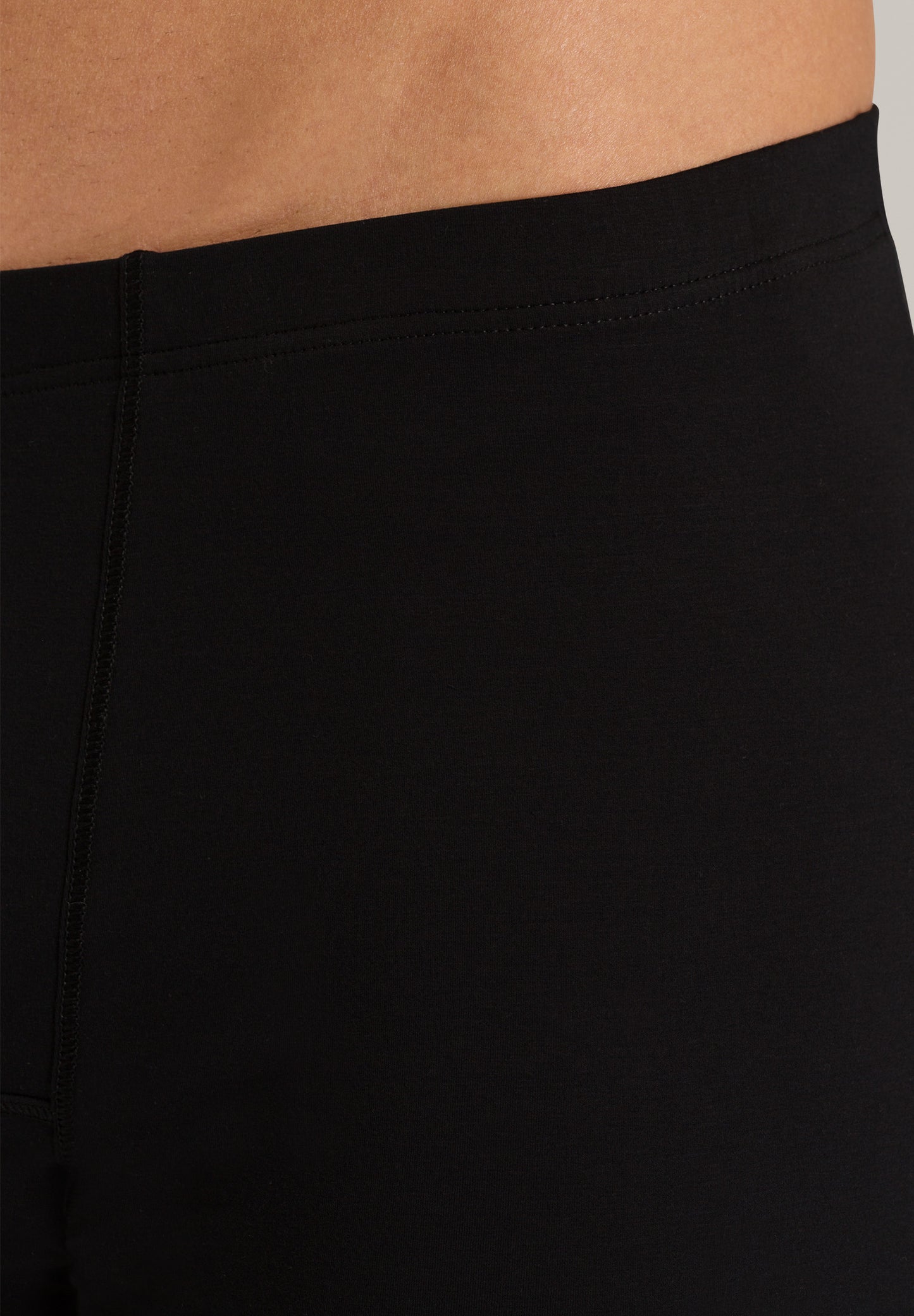 HANRO Black Cotton Sensation brief with buttoned fly