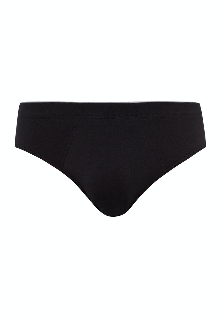 HANRO Black Cotton Superior Briefs