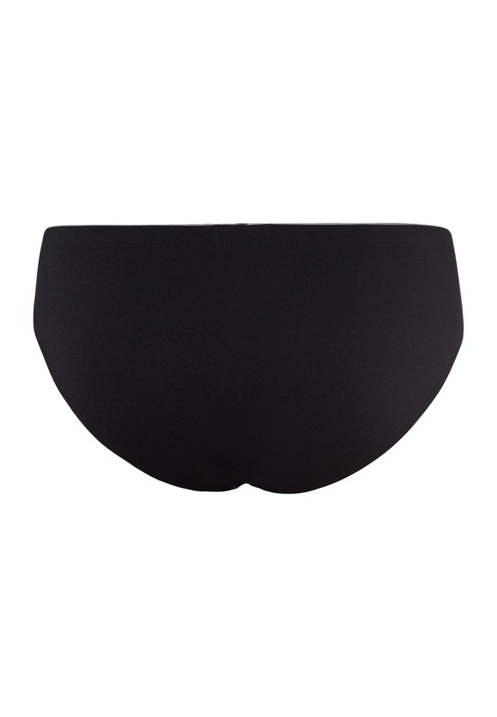 HANRO Black Cotton Superior Briefs
