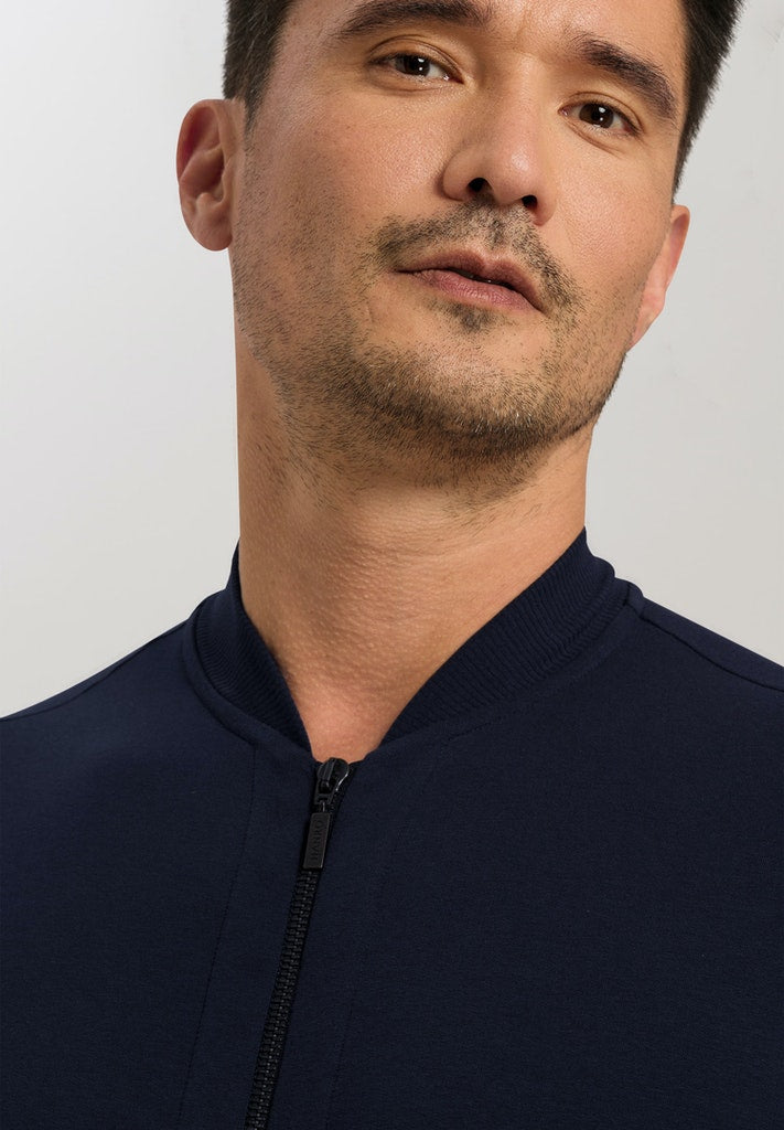 Mens Cardigan in Black Iris | HANRO