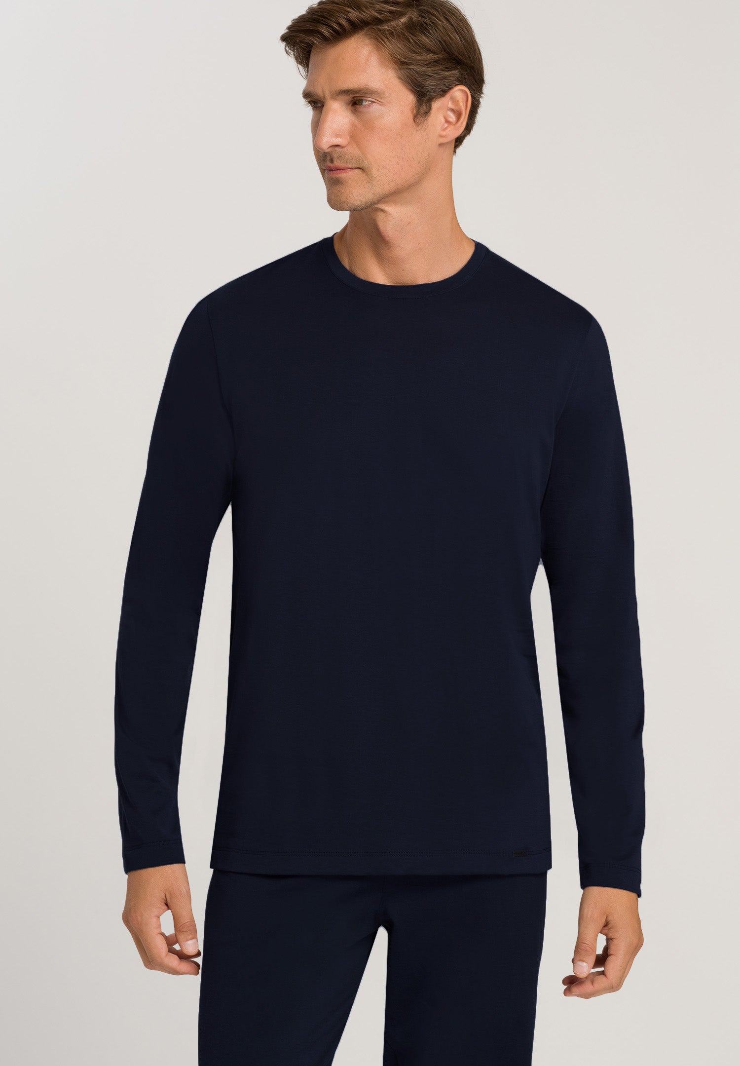 HANRO Black Iris Night & Day Long Sleeve Shirt