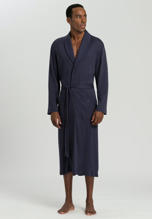 Mens Robe in black iris | HANRO