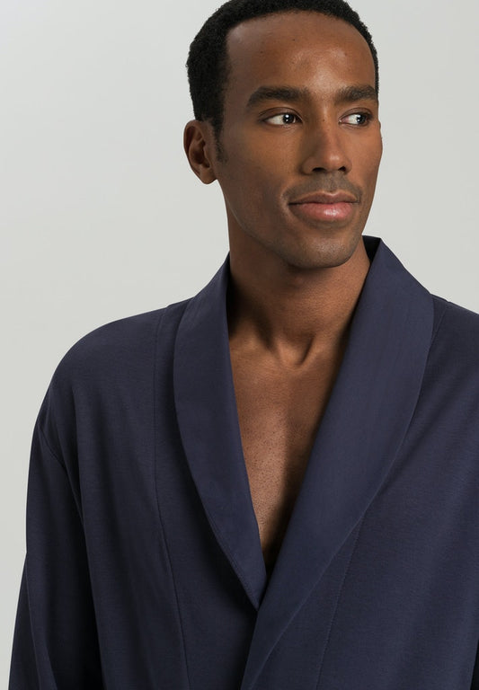 Mens Robe in black iris | HANRO