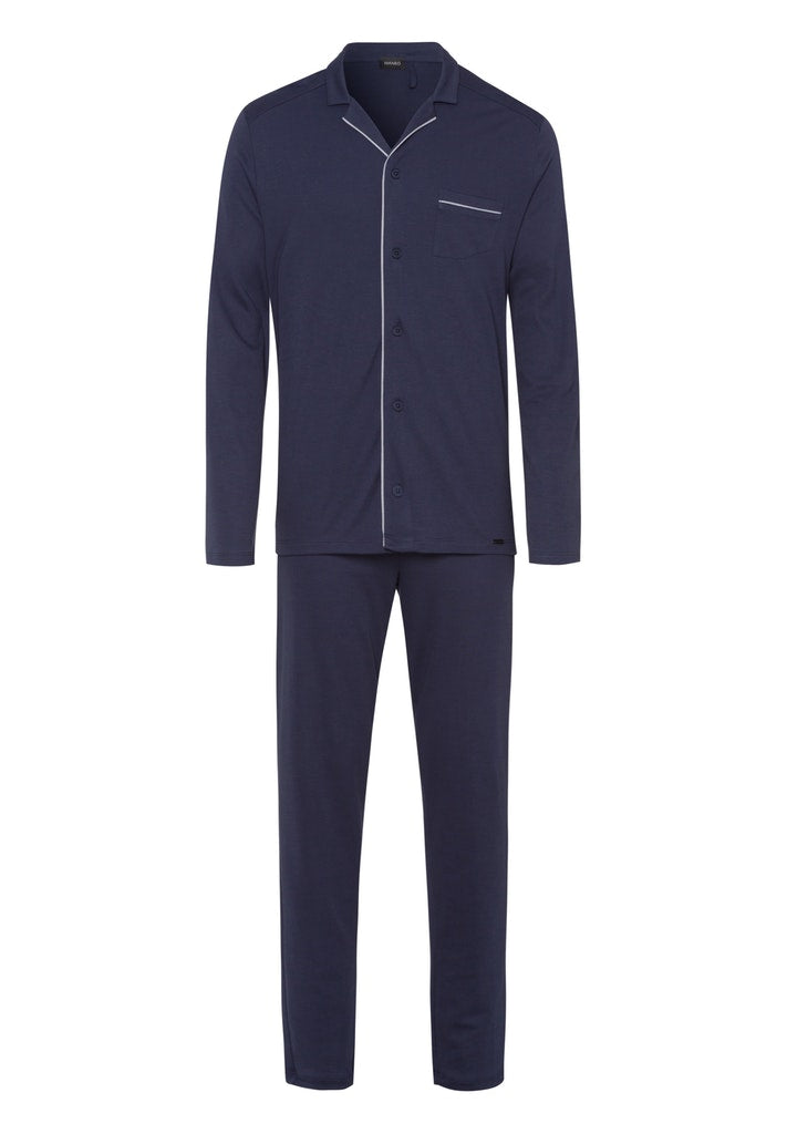 HANRO Mens Night & Day Pyjama in black iris