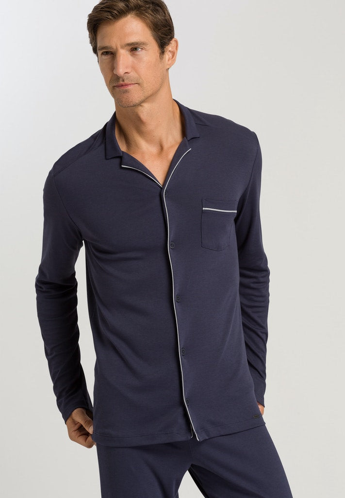 HANRO Mens Night & Day Pyjama in black iris