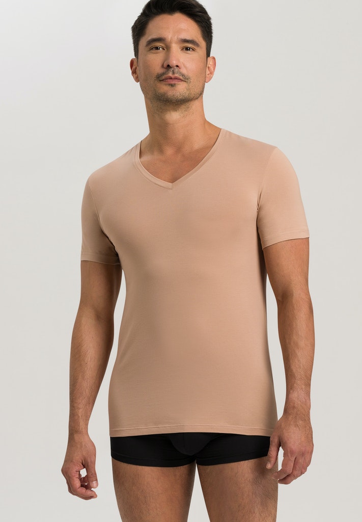 HANRO Neutral Cotton Superior V-Neck