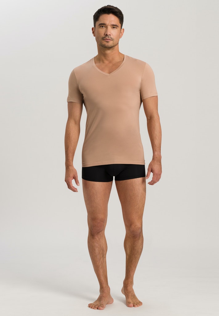 HANRO Neutral Cotton Superior V-Neck