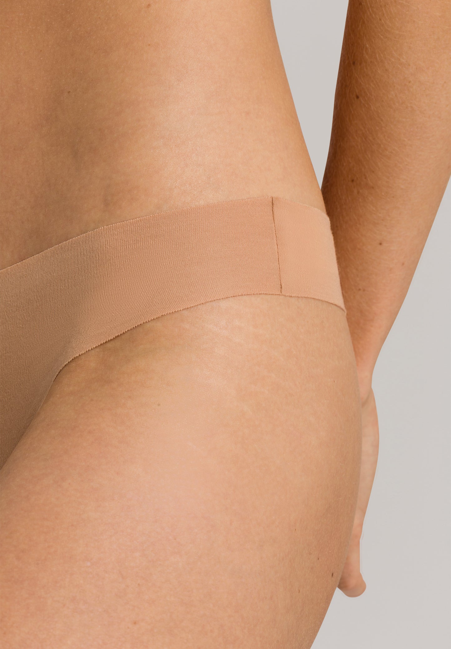 HANRO Beige Invisible Cotton Thong