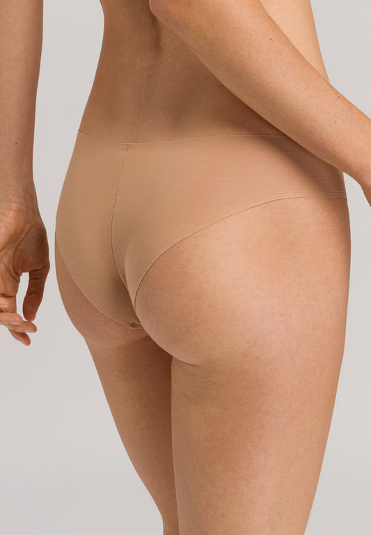 HANRO Beige Invisible Cotton Brazilian Cut Pant