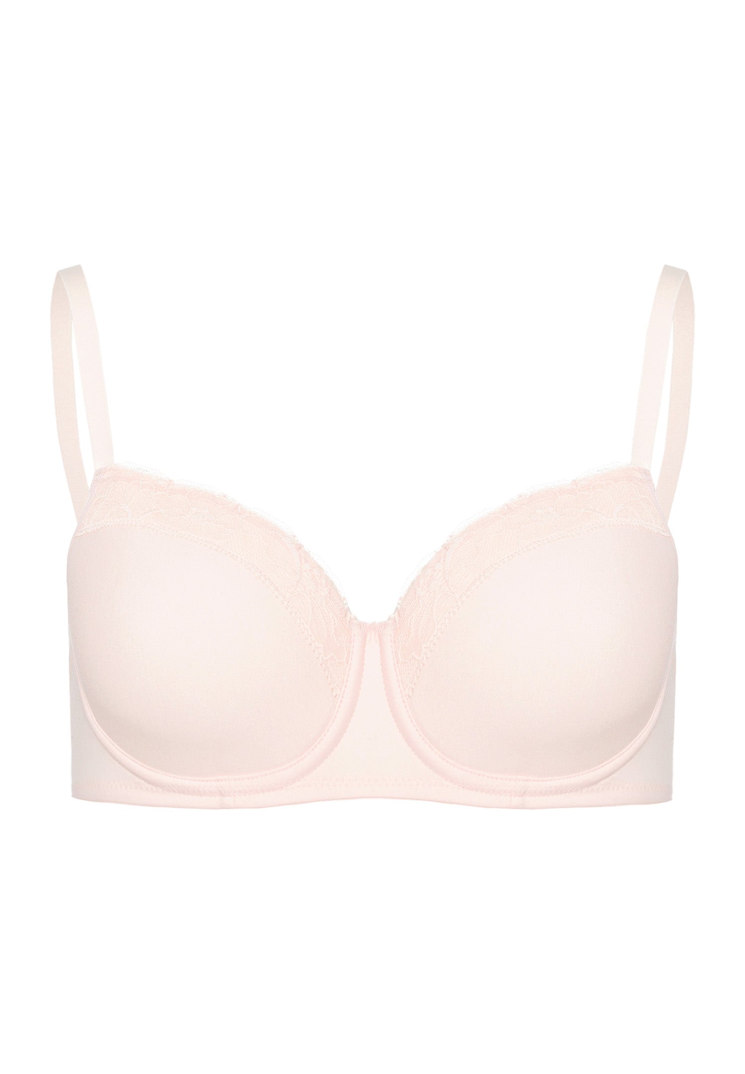 HANRO Powder Cotton Lace T-Shirt Bra