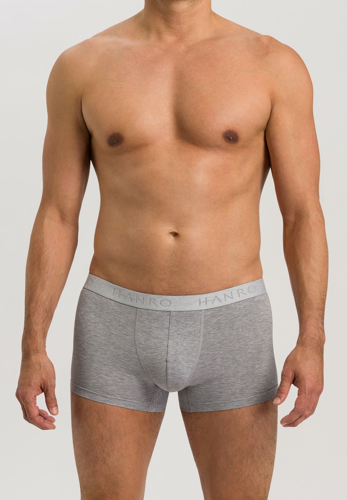 HANRO Mens Cotton Essentials Pants 2Pack in light melange