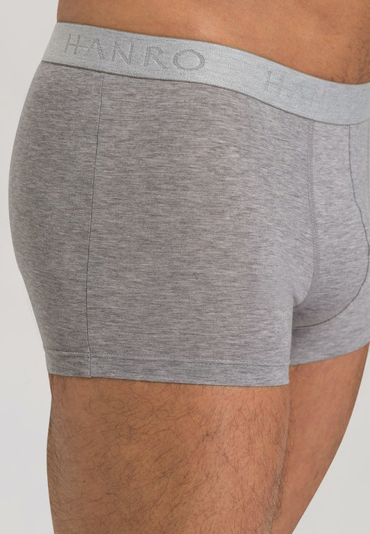 HANRO Mens Cotton Essentials Pants 2Pack in light melange