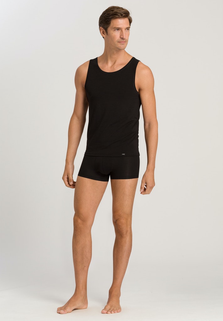 HANRO Mens Natural Function Pants in deep black