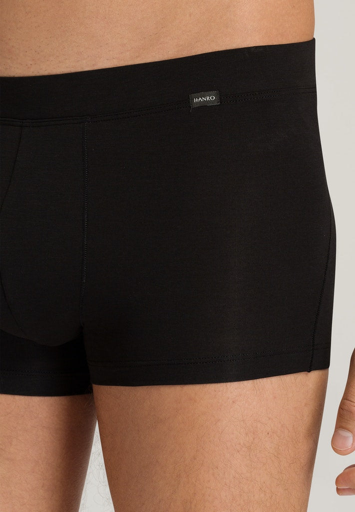 HANRO Mens Natural Function Pants in deep black