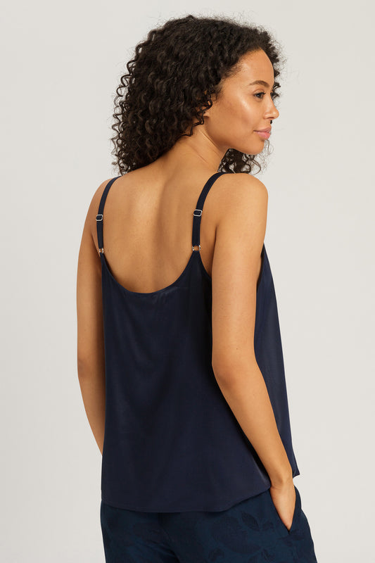 The Grand Central Spaghetti Top By HANRO In Deep Navy
