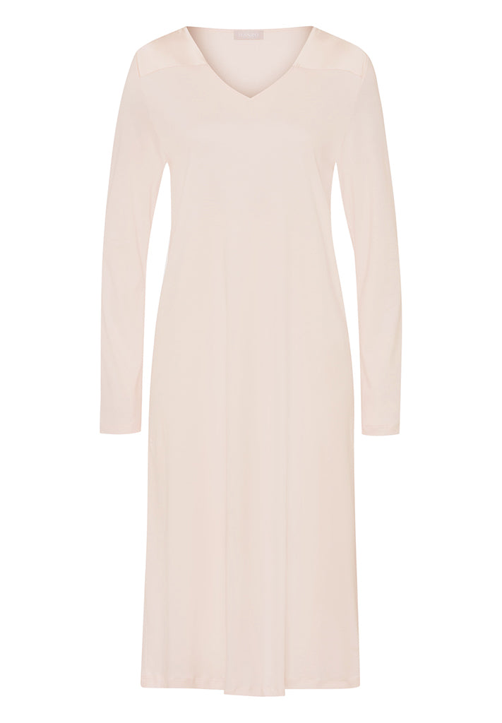 The Emma Long-Sleeve Nightdress By HANRO In Morning Glow