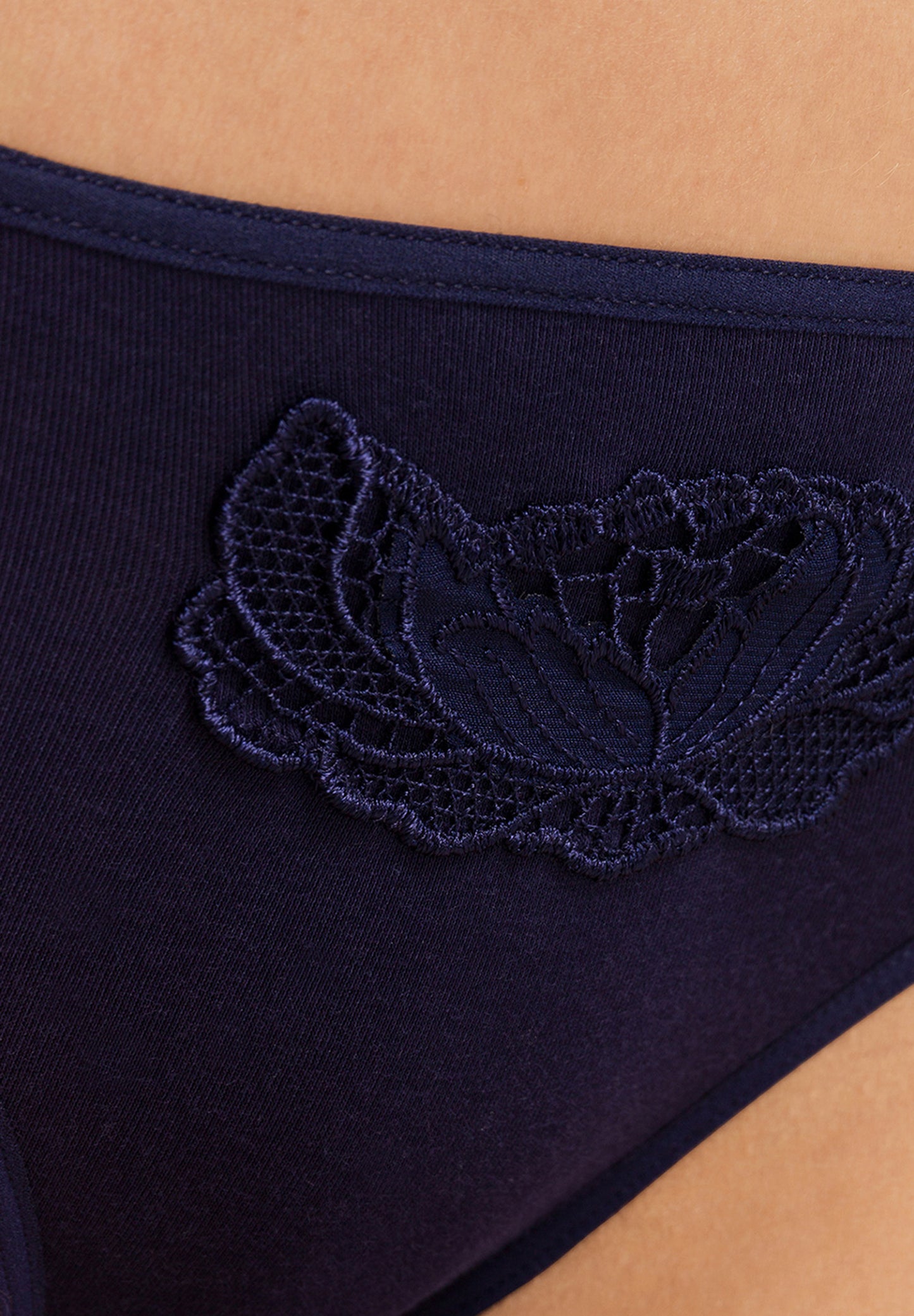 The Anne Midi Briefs By HANRO In Evening Blue