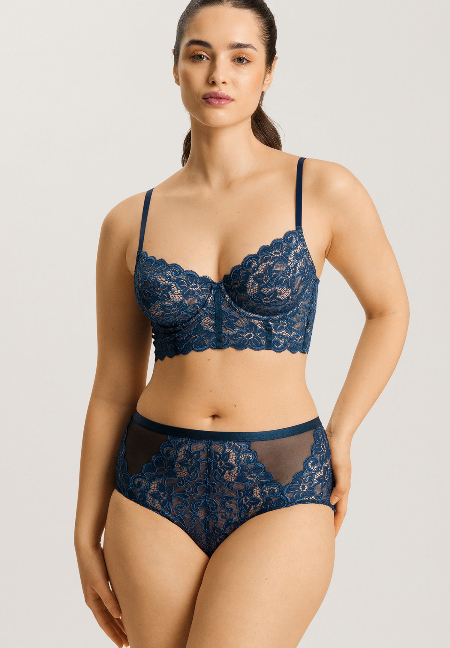 The Marlene Underwire Bra In Mystic Blue