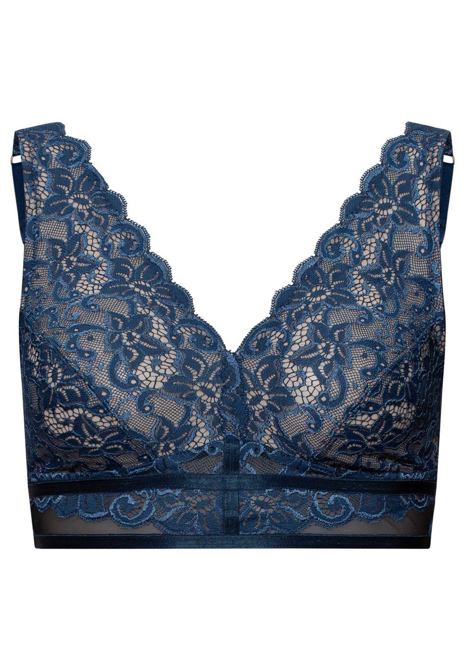 The Marlene Soft Cup Bra by HANRO In Mystic Blue