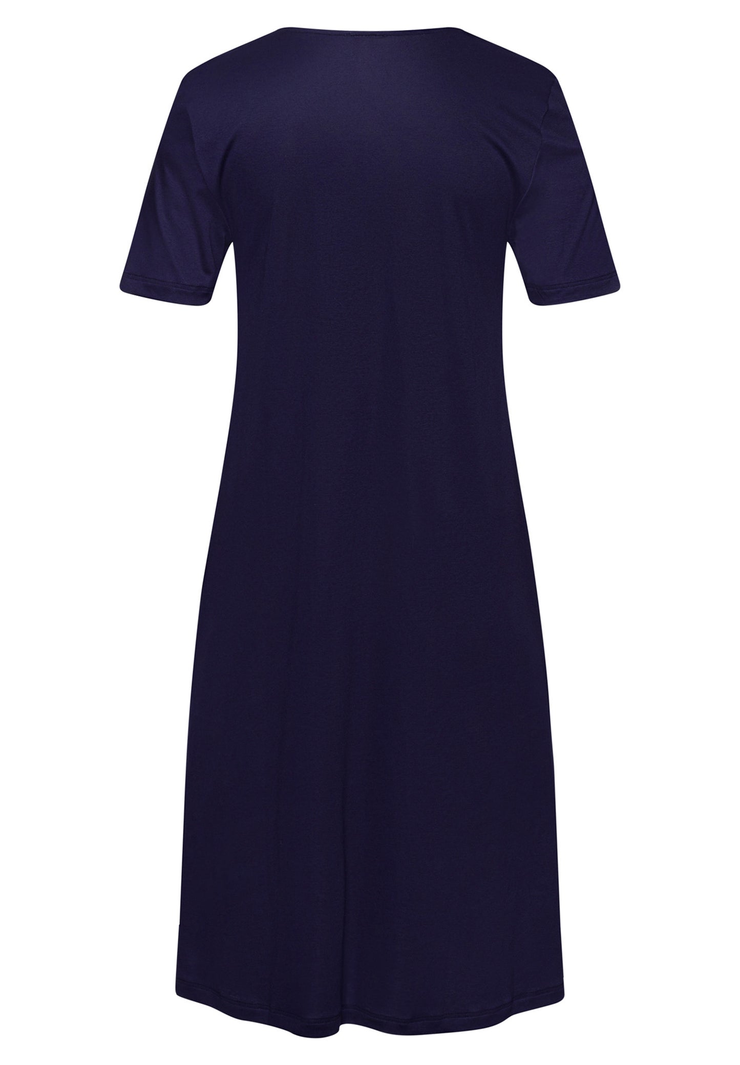 The Anne Short Sleeve Nightdress By HANRO In Evening Blue