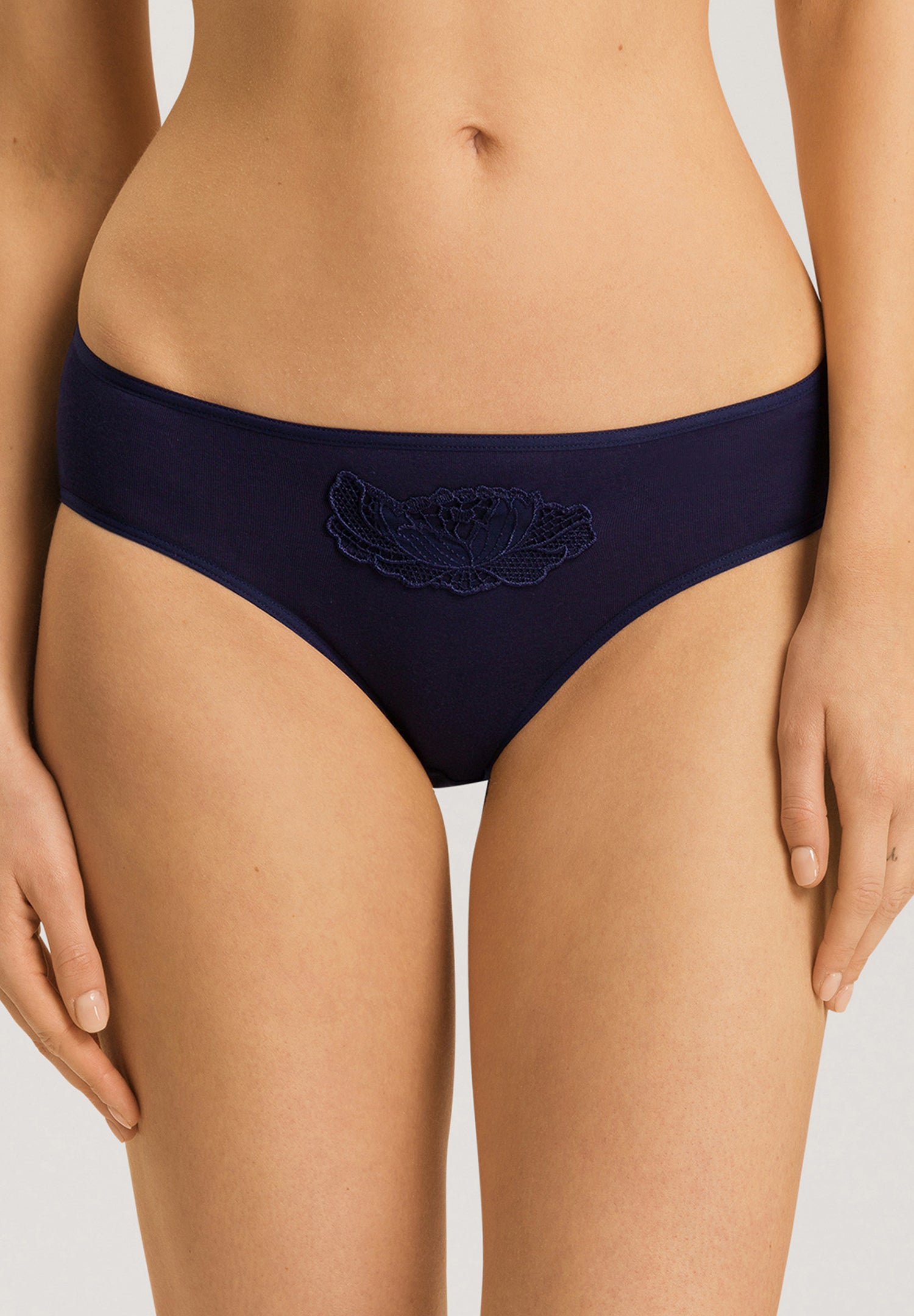 The Anne Midi Briefs By HANRO In Evening Blue