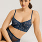 The Marlene Underwire Bra In Mystic Blue