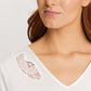 The Anne Short Sleeve Nightdress By HANRO In Off White