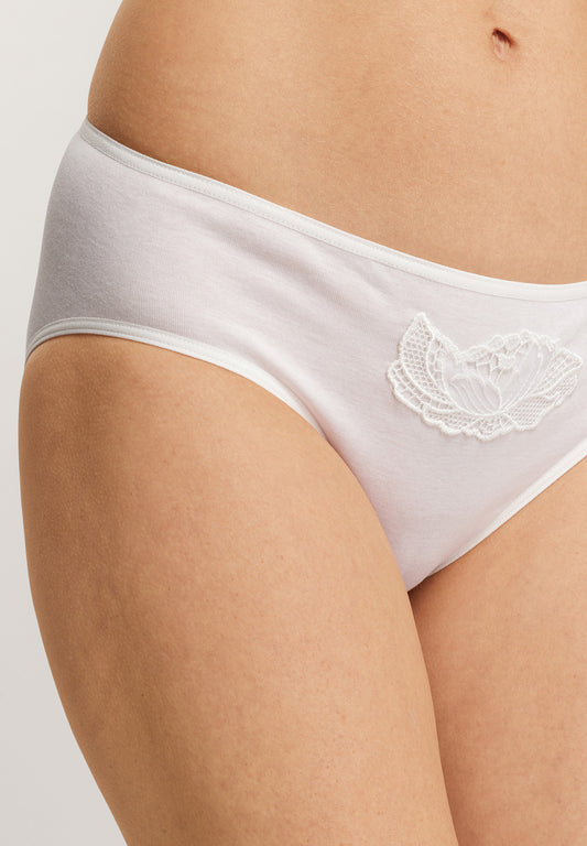 The Anne Midi Brief By HANRO In Off White 