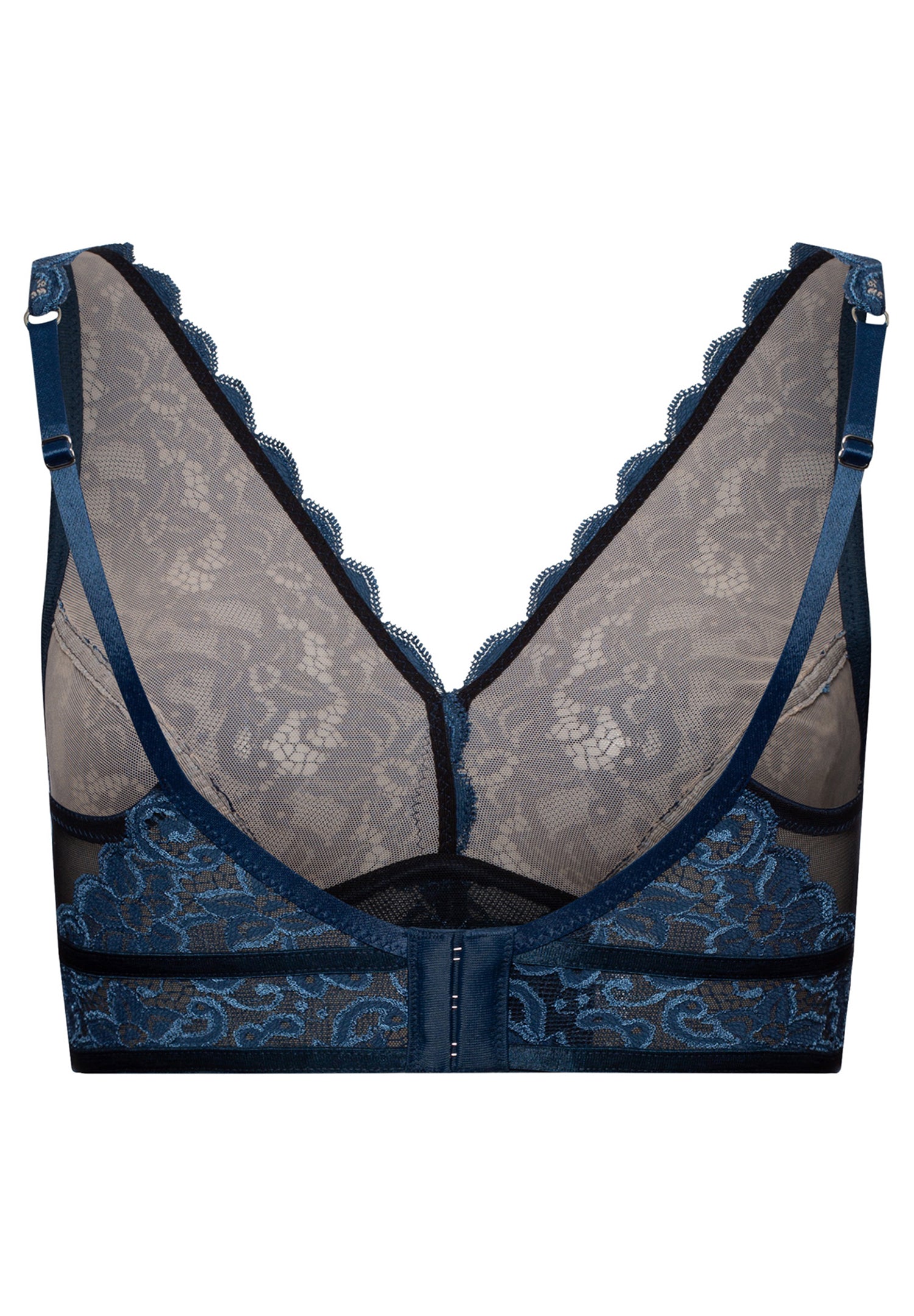 The Marlene Soft Cup Bra by HANRO In Mystic Blue