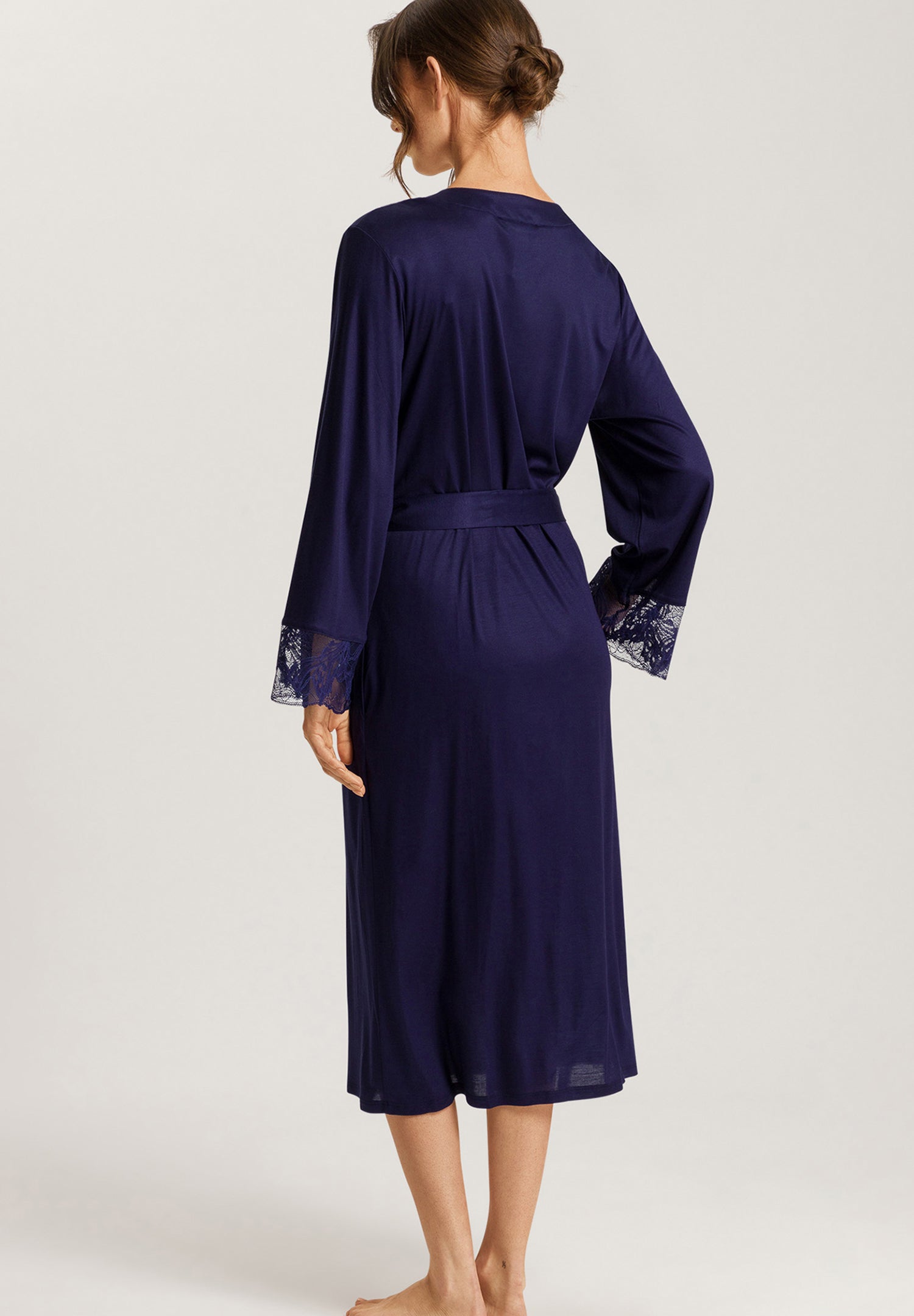 The Eva NW Robe By HANRO In Evening Blue