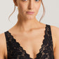 The Anais Soft Cup Bra By HANRO In Black Beauty