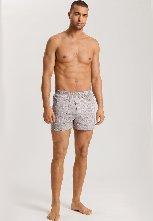 The Fancy Jersey Boxers By HANRO In Pin Patternwork Light