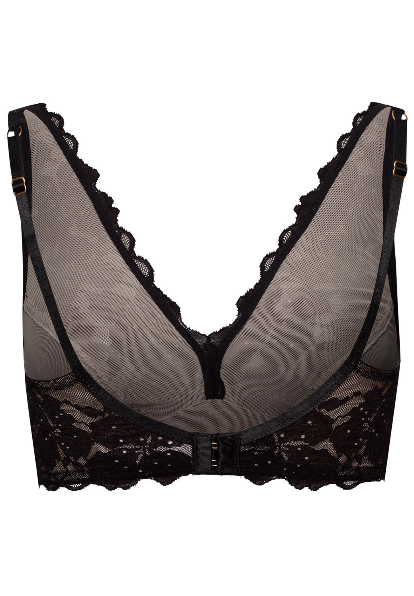 The Anais Soft Cup Bra By HANRO In Black Beauty