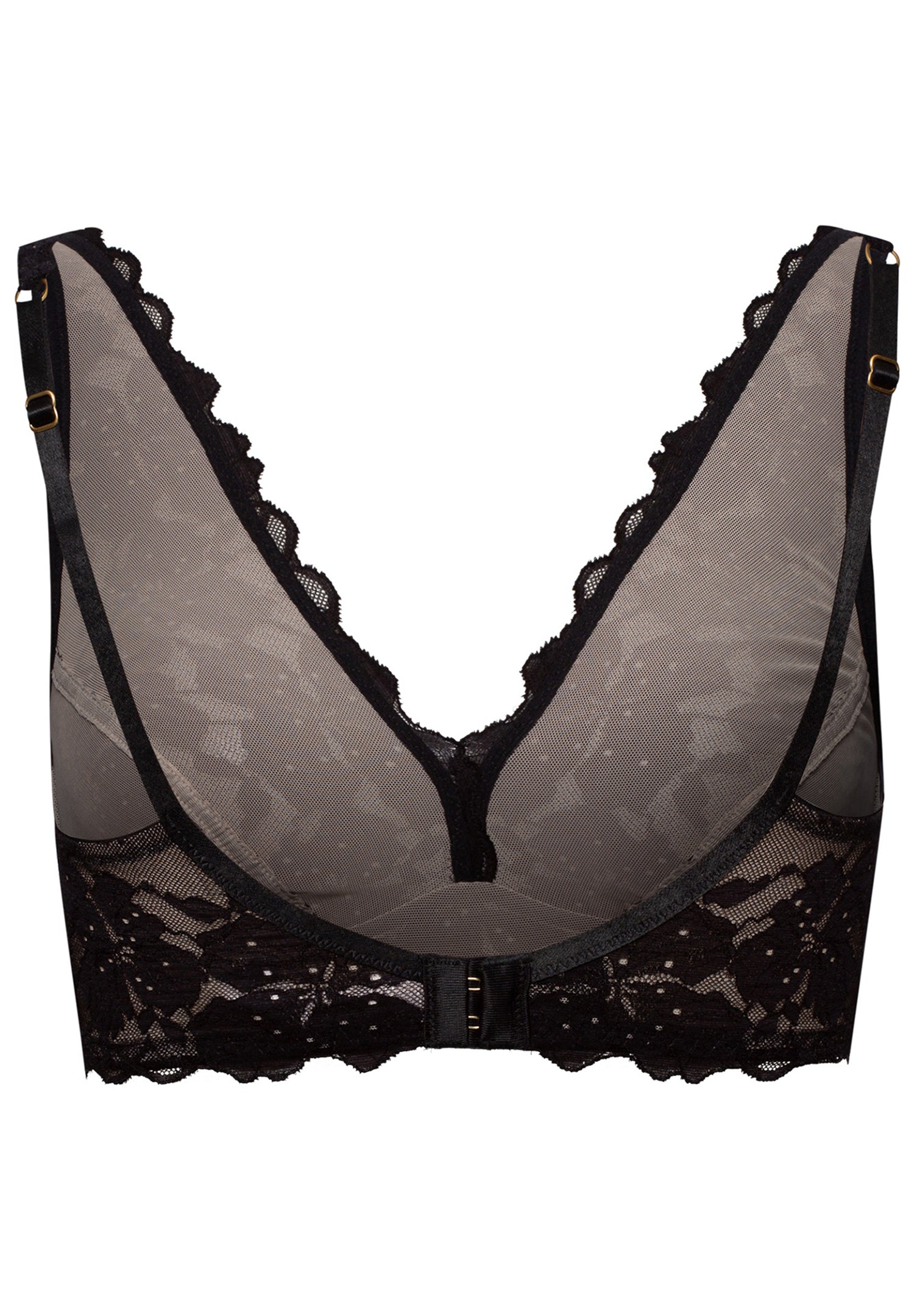 The Anais Soft Cup Bra By HANRO In Black Beauty