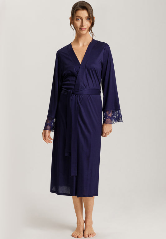 The Eva NW Robe By HANRO In Evening Blue