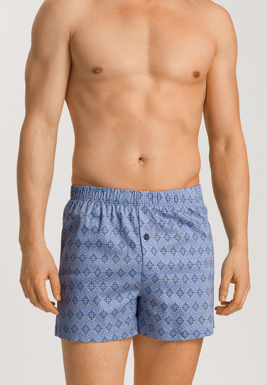 The Fancy Jersey Boxers y HANRO In Blue Mosaic