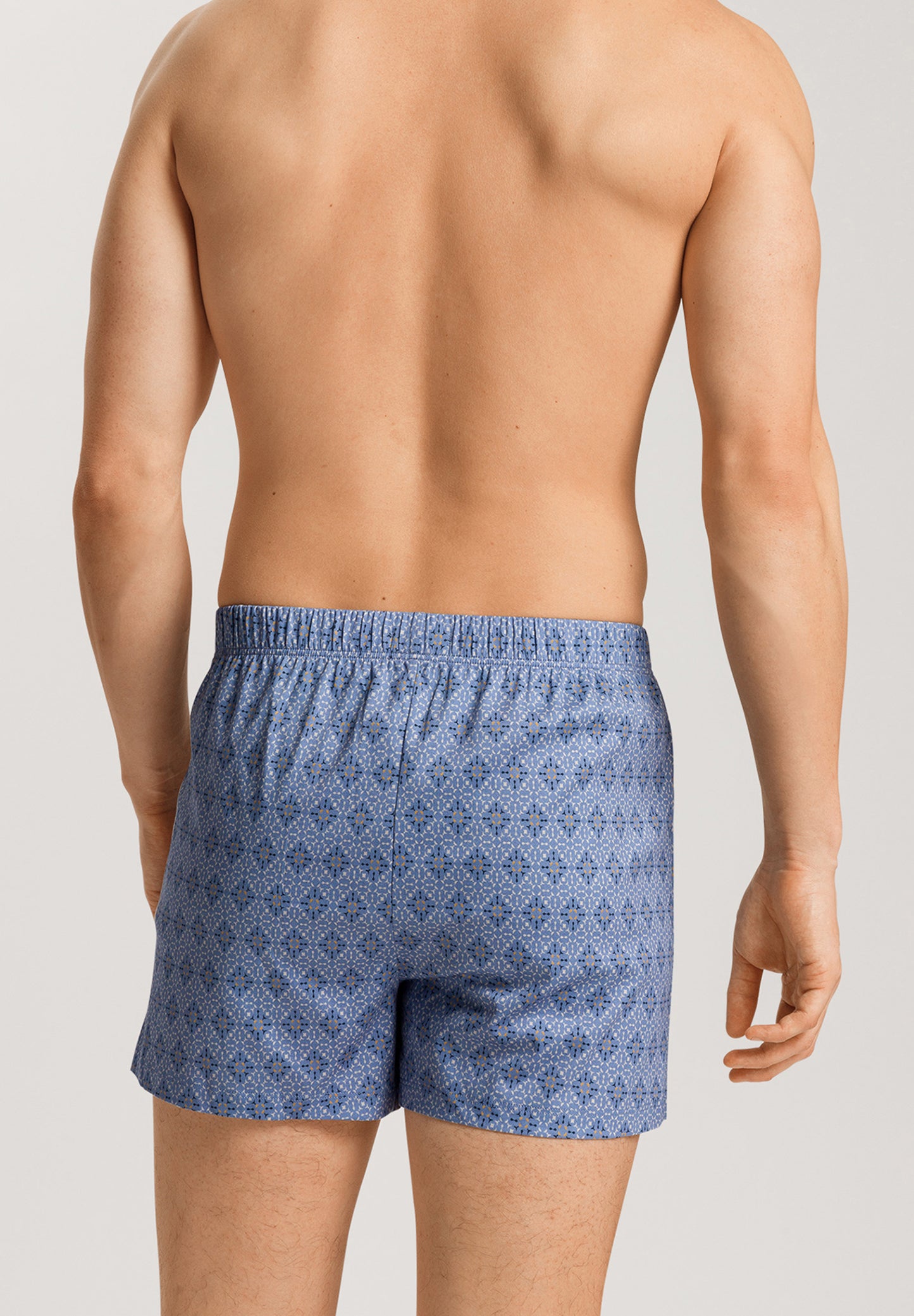 The Fancy Jersey Boxers y HANRO In Blue Mosaic