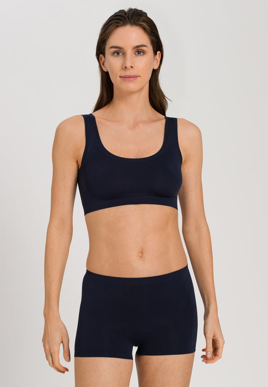 The Touch Feeling-Crop Top By HANRO in Deep Navy
