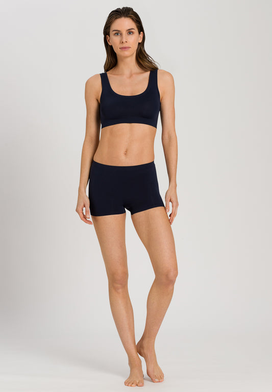 The Touch Feeling-Crop Top By HANRO in Deep Navy