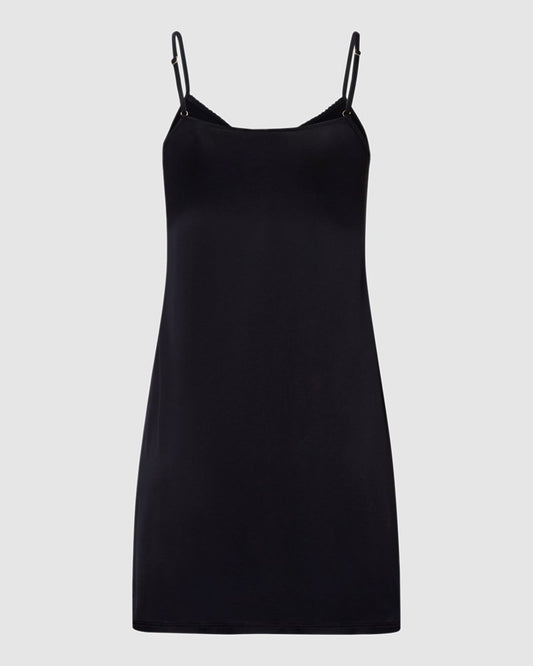 The Satin Deluxe-Bodydress 110 cm By Hanro in Black