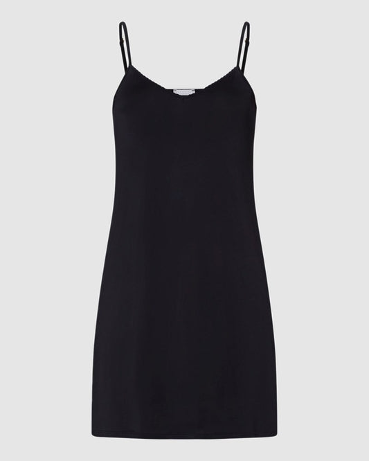The Satin Deluxe-Bodydress 110 cm By Hanro in Black