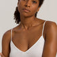 The Cotton Seamless-Spaghetti Top By Hanro in White