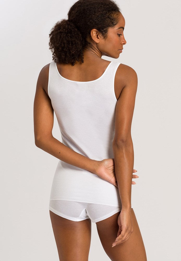 The Cotton Seamless-Tank Top By HANRO in White